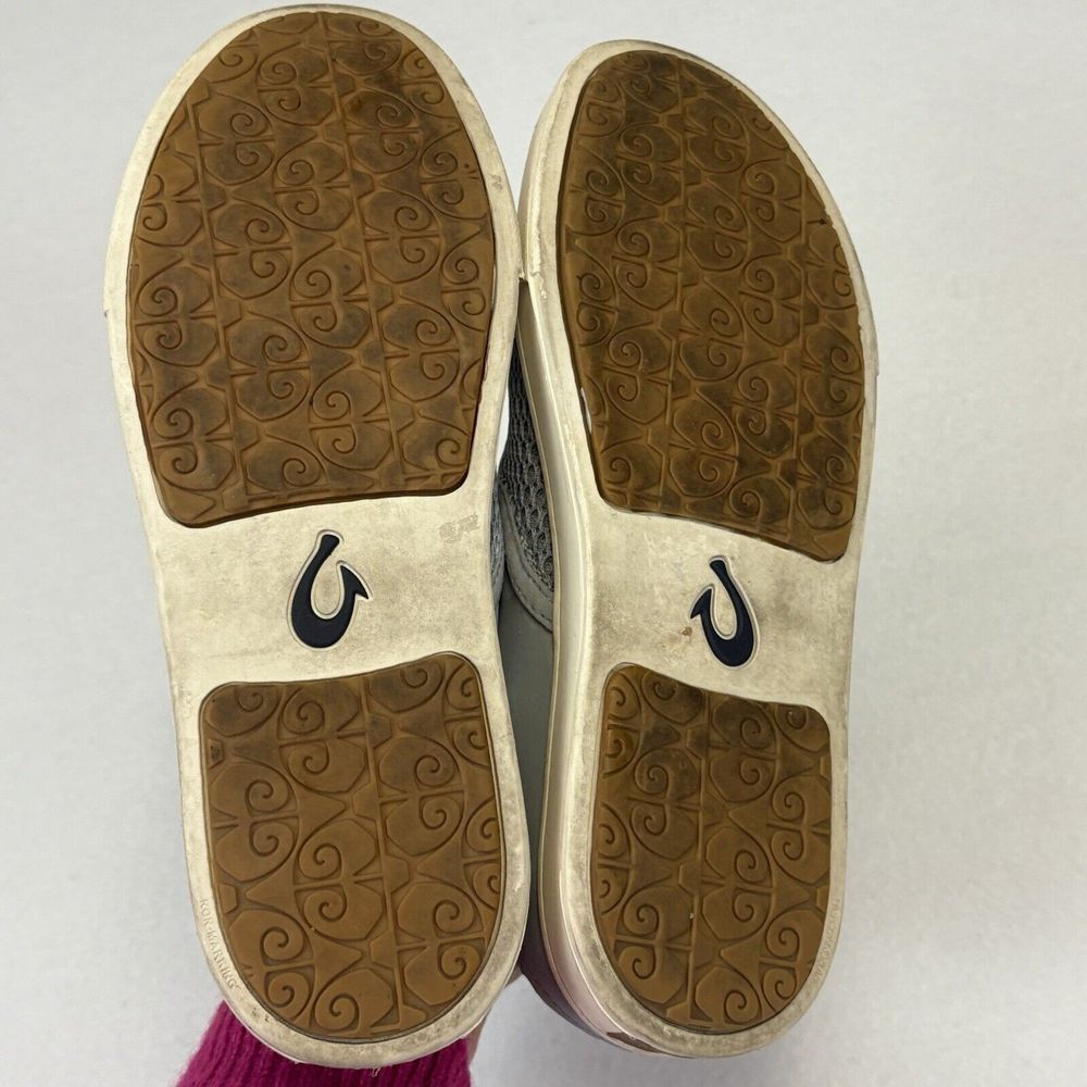 Olukai Pehuea Women's Slip On Mesh Sneaker Gray Size 8.5 Travel‎ Beach Comfort - Picture 7 of 9